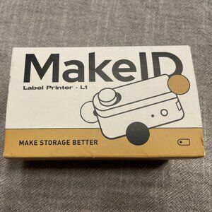 Makeid L1 Label Maker Machine Android & ios Devices Cream New